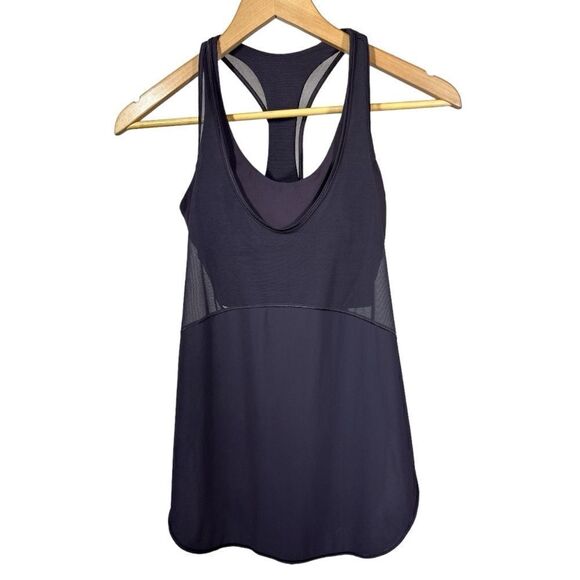 LULULEMON Women's Twist Around 2-in-1 Bra Tank Combo Top Purple Size 4 - Picture 1 of 9